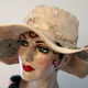 A woman’s hat is displayed in a Borsalino boutique in Milan.